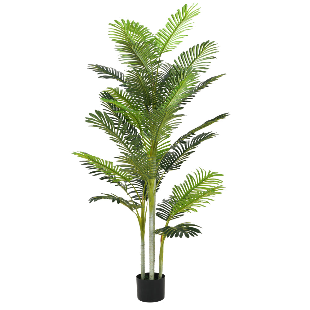 78.5" Artificial Palm Tree With Pot, Set of 2