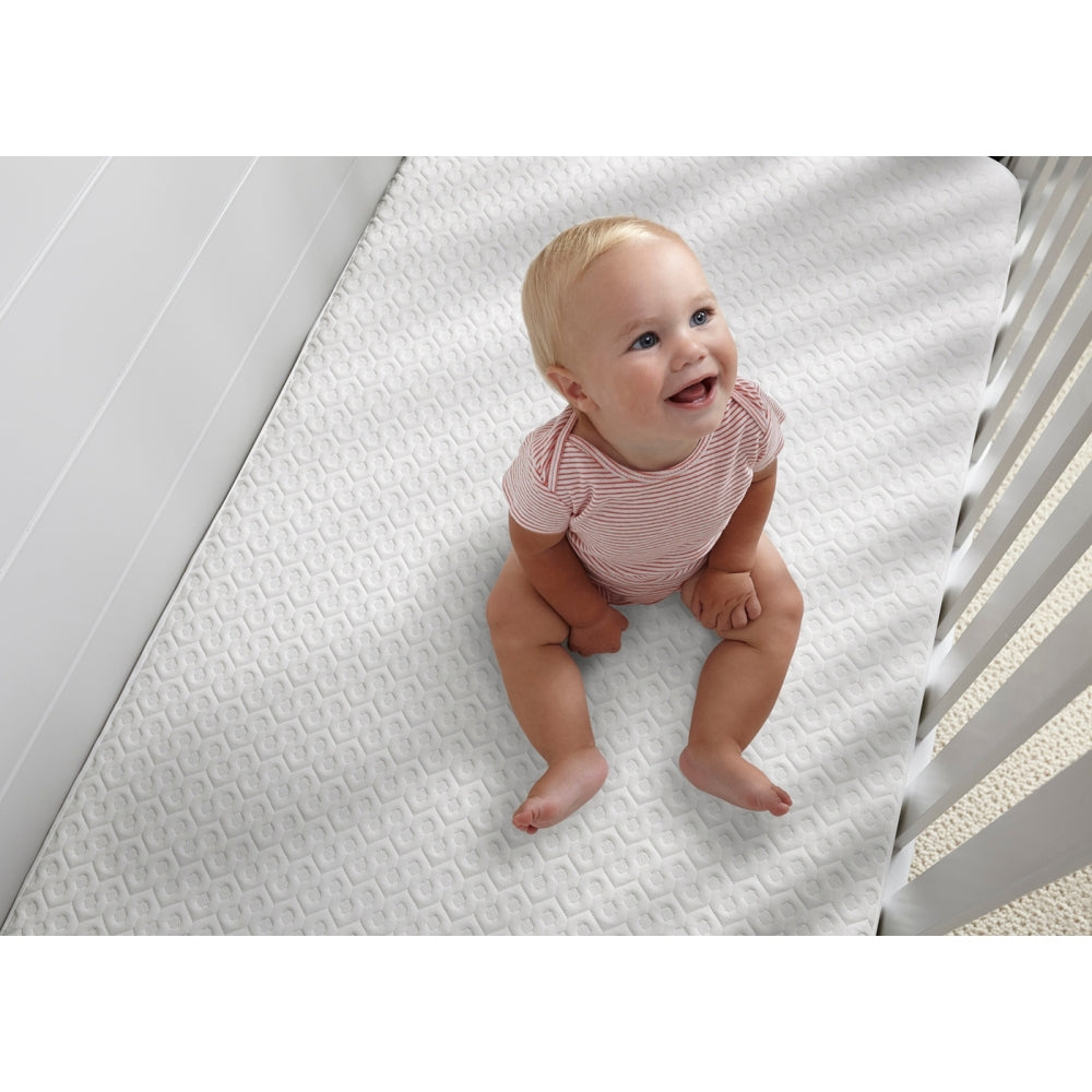 Bed Gear Dri-Tec Crib Mattress Protector, White