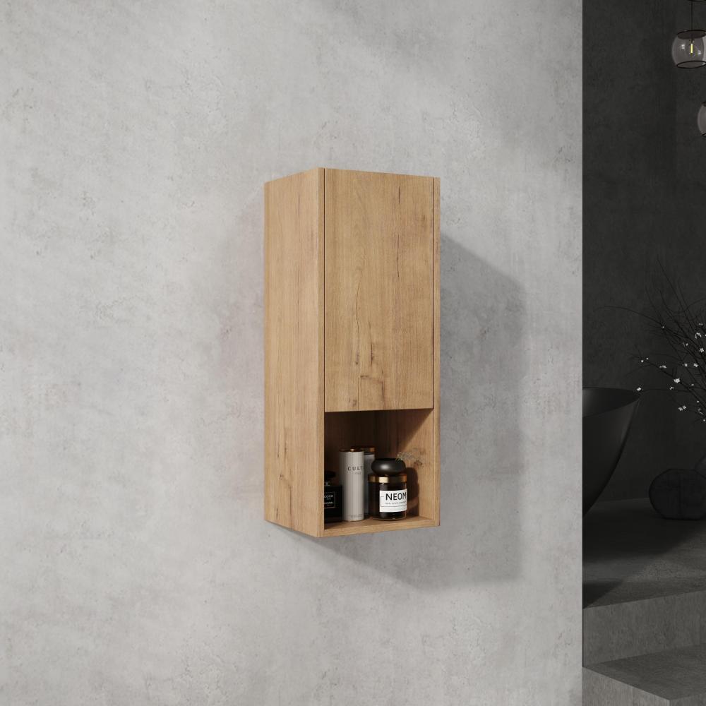 12" Bathroom Side Cabinet,Soft Close Doors,Float Mounting Design,(KD-Packing)