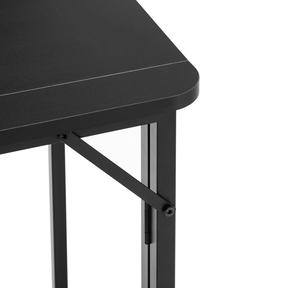 Folding Desk Small Foldable Desk for Small Space, 31.5 Inches Writing Computer Desk in Study, Home Office Foldable Office Desk for Bedroom 80*40,black