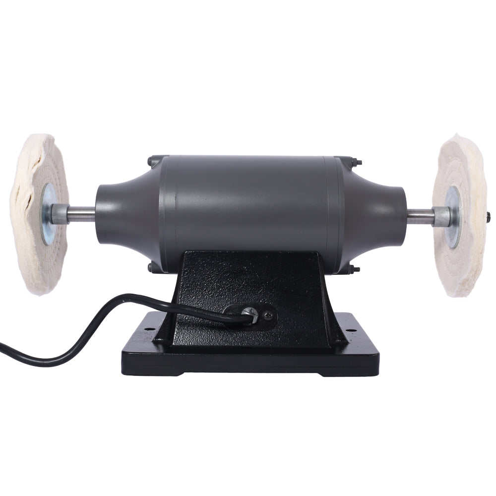6-Inch Electric Polisher Bench Buffer Grinder - Includes 4PCs 80Ply Thic Buffing Wheels Ideal Benchtop Buffing Machine for Polishing Metal, Jewelry, Knives, Wood, Jade, and Plastic.CSA Certificated