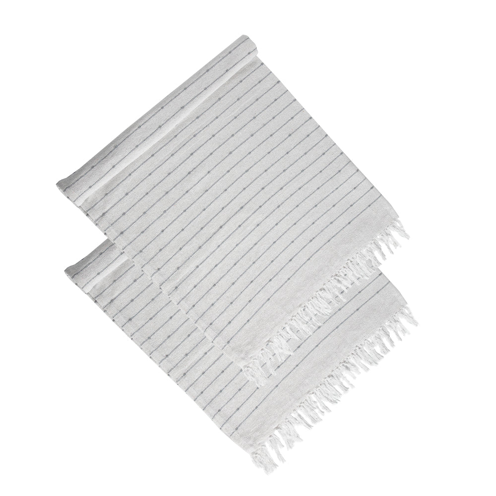 50x60" Conrad Grey Throw Blanket, 2 Pack