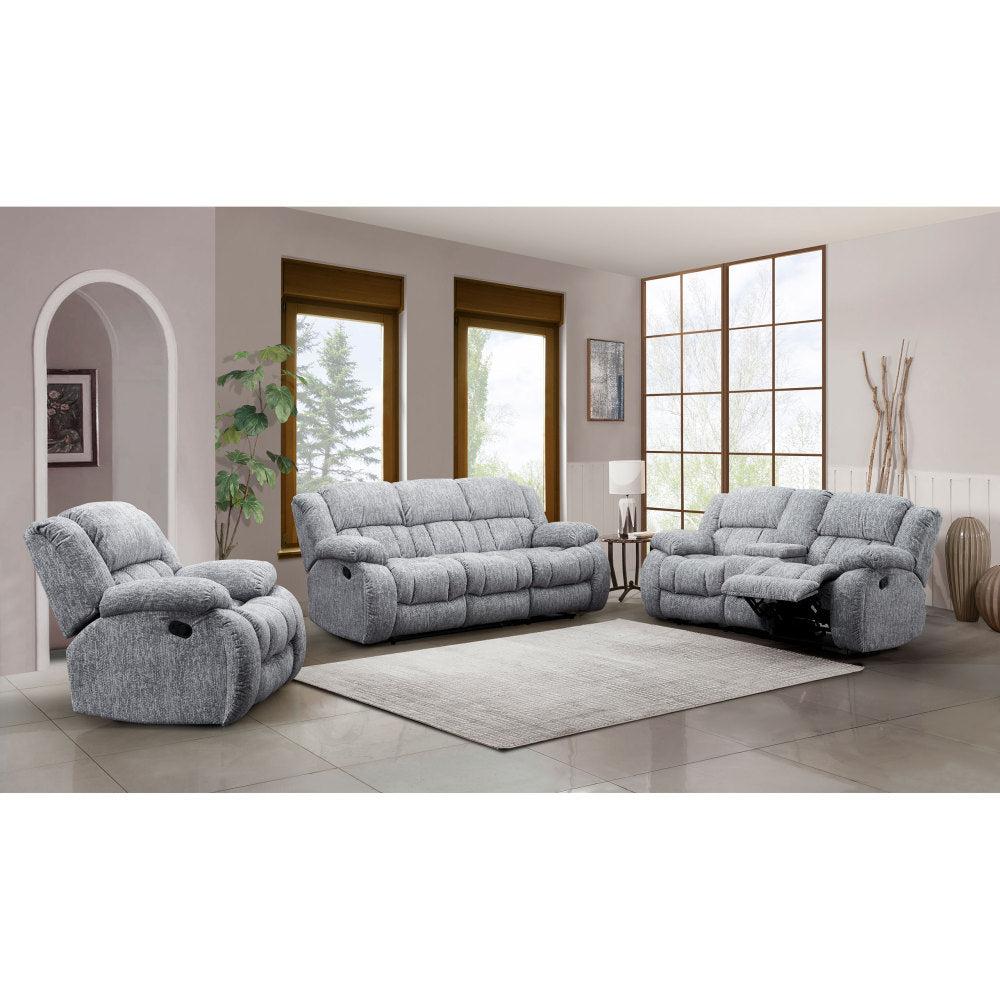STONIC GREY CONSOLE RECLINING LOVESEAT