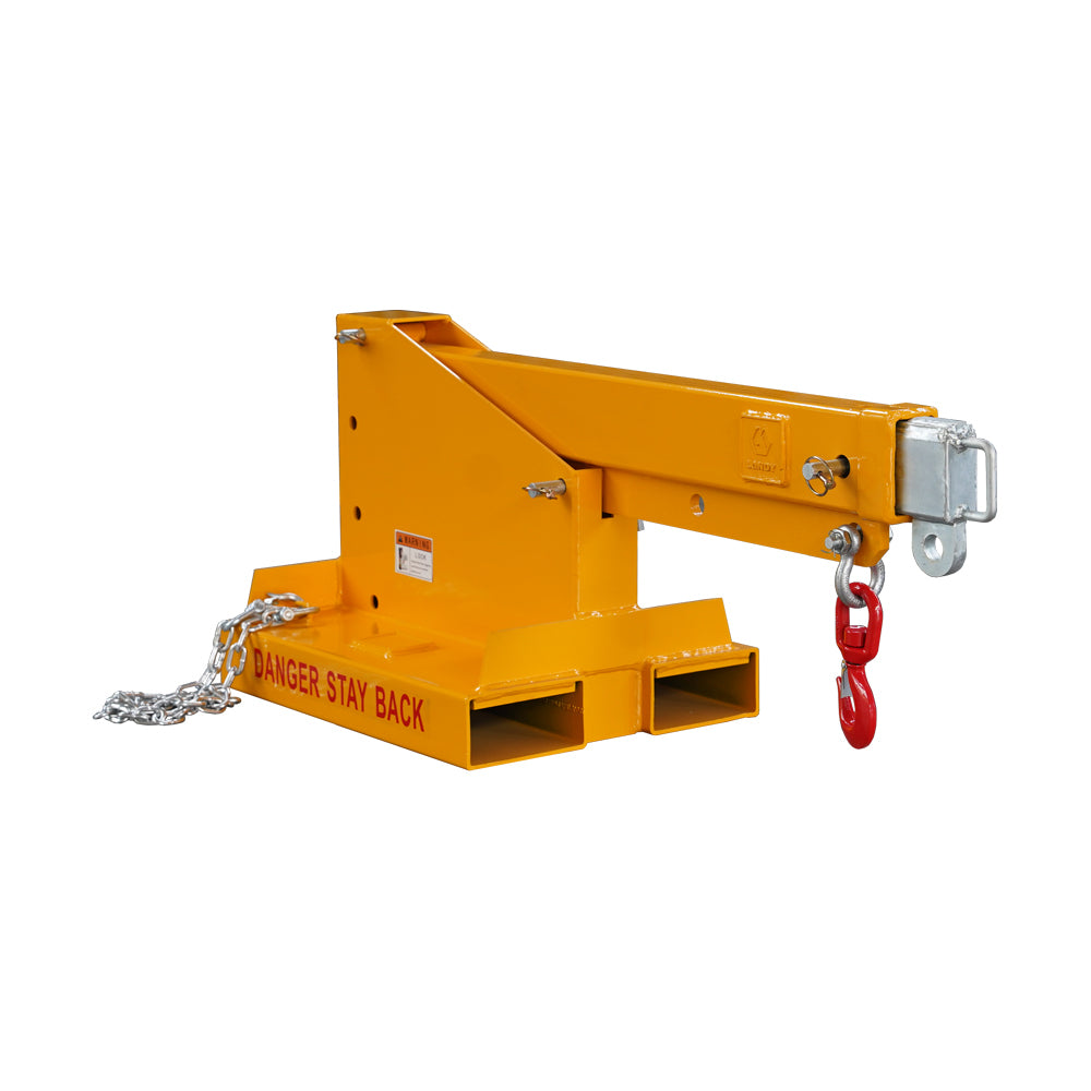 Fork Mounted Telescoping Crane Jib Boom, Forklift Jib Boom Crane,Adjustable Boom 33-80in, Forklift Mobile Crane