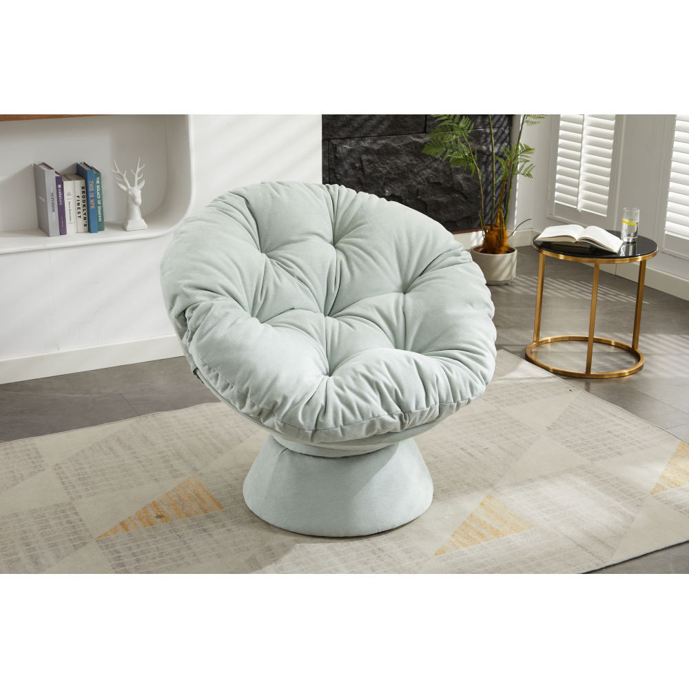 Oversized Swivel Accent Chair, 360 Swivel Barrel Chair, Papasan Chair for Living Room Bedroom