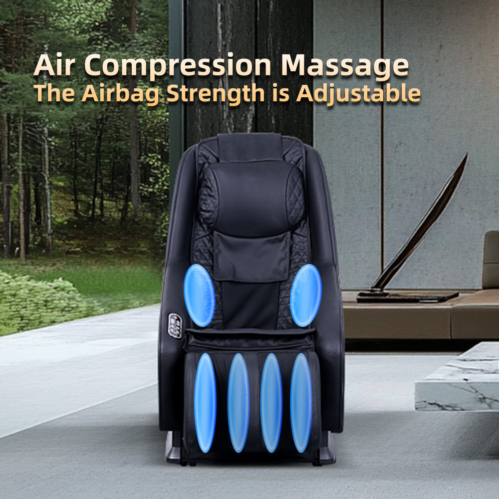 black massage chair