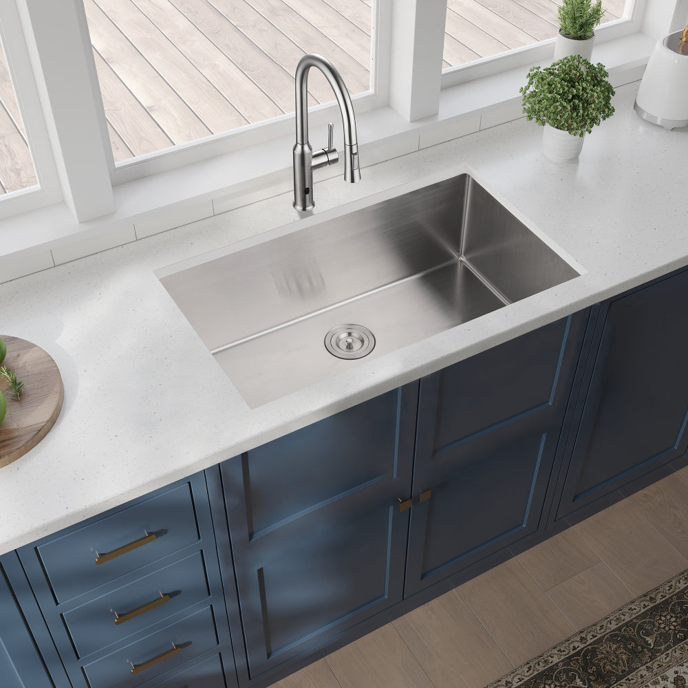 33x19x10"Undermount Single Bowl Stainless Steel Kitchen Sink
