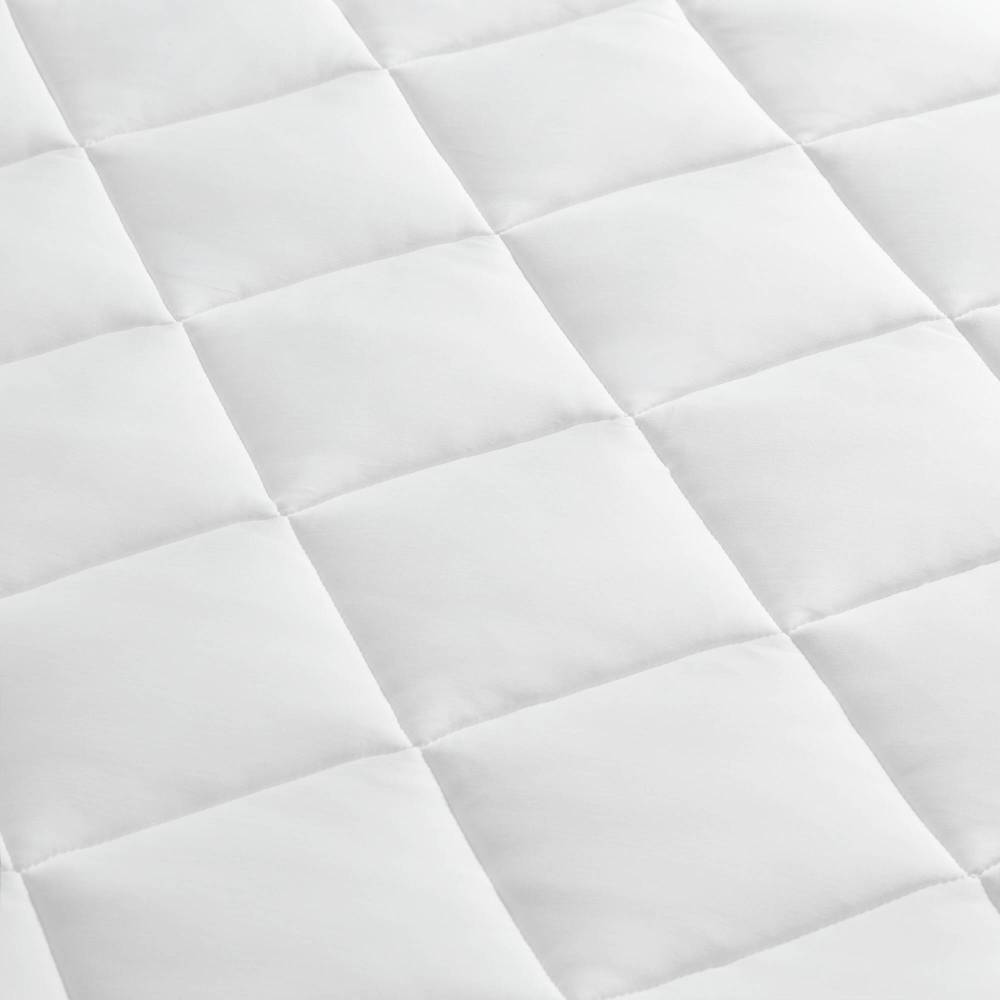 Overfilled Deep Pocket Mattress Pad White King