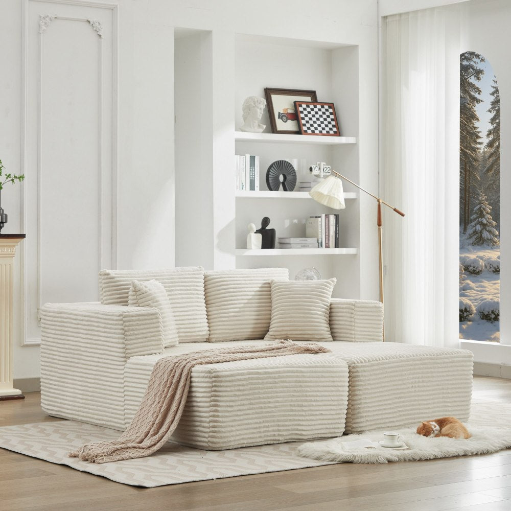 Modular Sectional Couches for Living Room: Single Seat (Black),Can extend an L-shaped sofa or transform it into a U-shaped sofa.