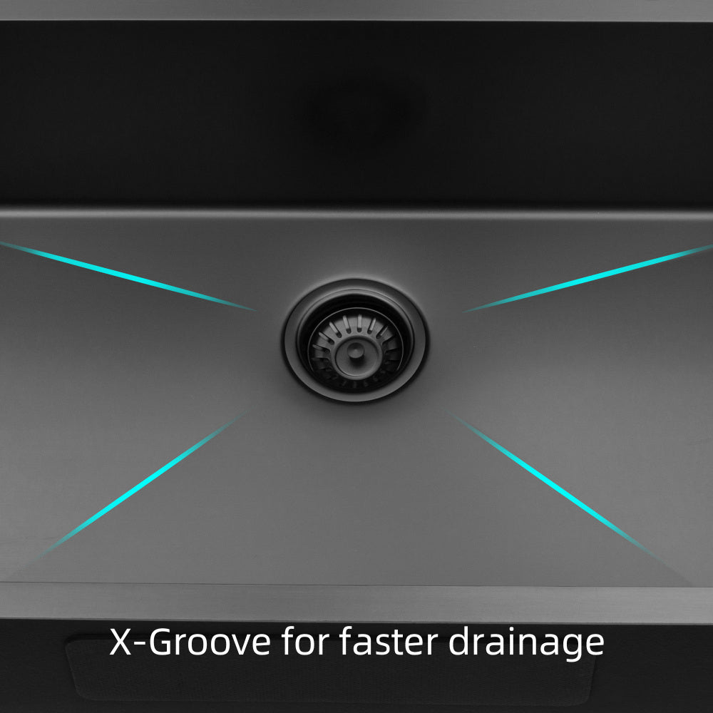 33x19x10"Undermount Single Bowl Stainless Steel Kitchen Sink