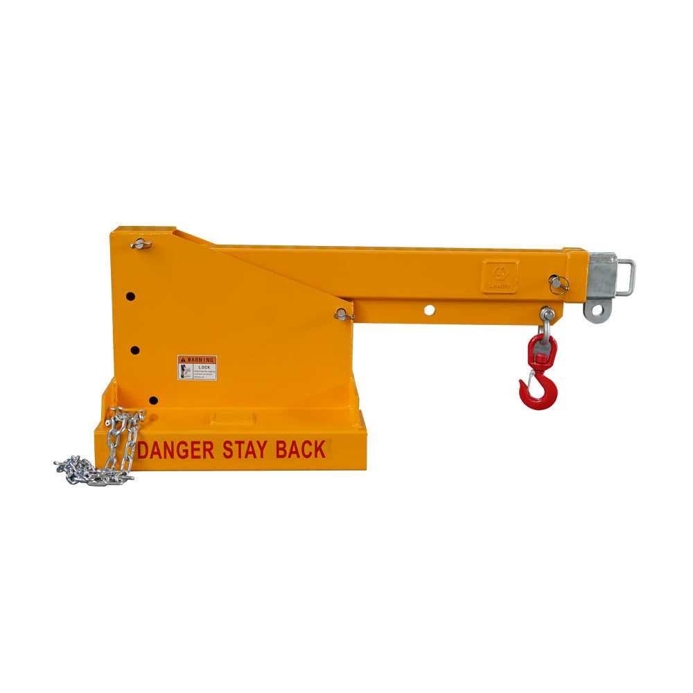 Fork Mounted Telescoping Crane Jib Boom, Forklift Jib Boom Crane,Adjustable Boom 33-80in, Forklift Mobile Crane