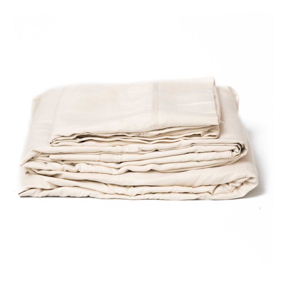Thread™ Split Head Queen Microplush + Bamboo Sheet Set in White