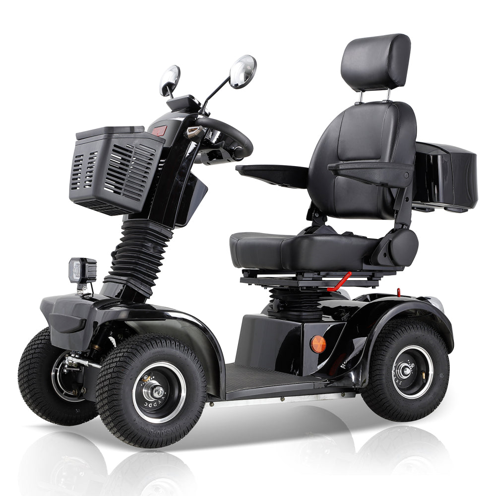 Heavy Duty Mobility Scooter for Seniors with Electromagnetic Brake,500W Motor 330LBS Capacity Electric All Terrain Powered Mobility Scooter