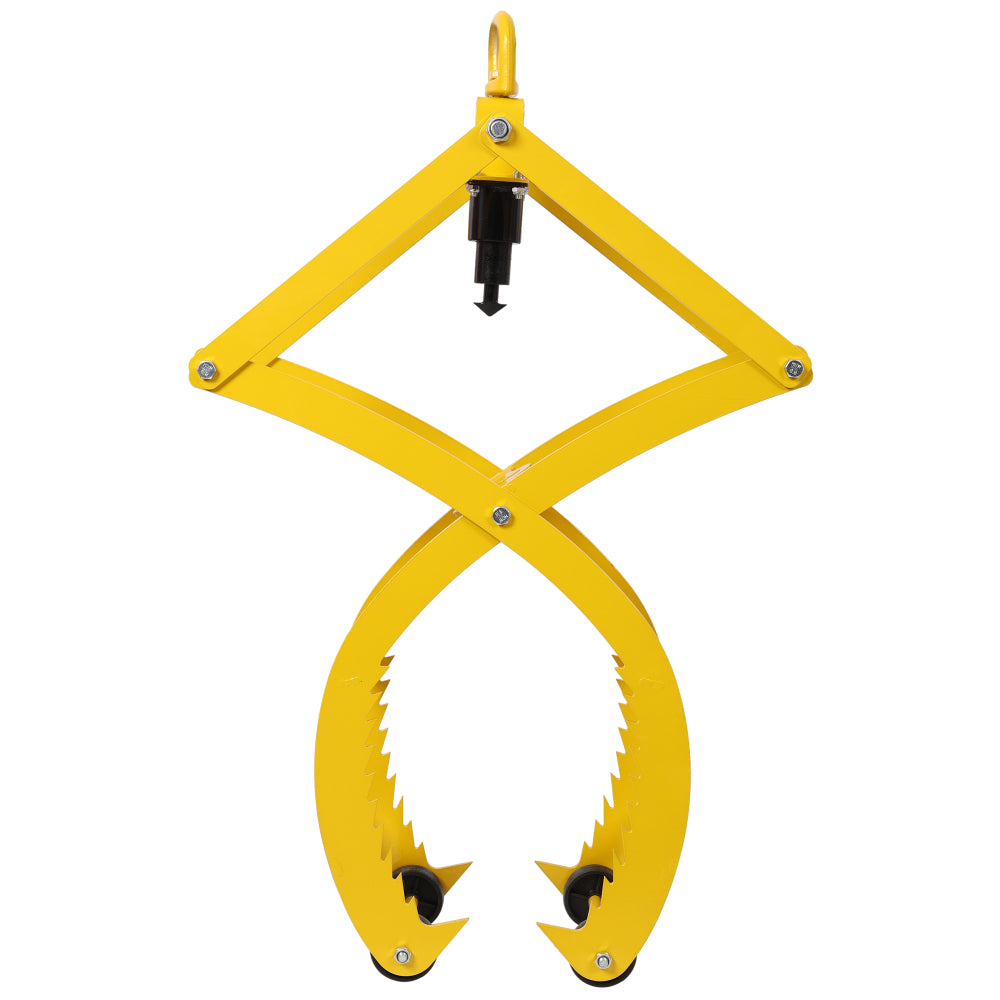 Automatic Grip and Release Log Tongs, 360° Swivel Lifting Tongs with 4 Claws 21" Open, 3300 LBS Load Capacity, Fit For Forklift, ATV, Tractor and so on. Yellow Color