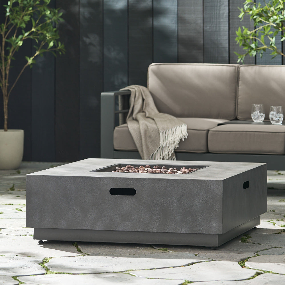 SQUARE Iron FIRE PIT-50 000 BTU