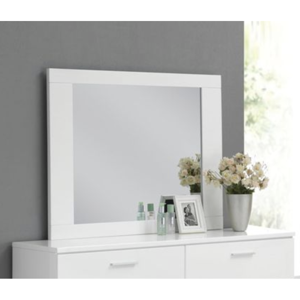 Lorimar White Finish Mirror