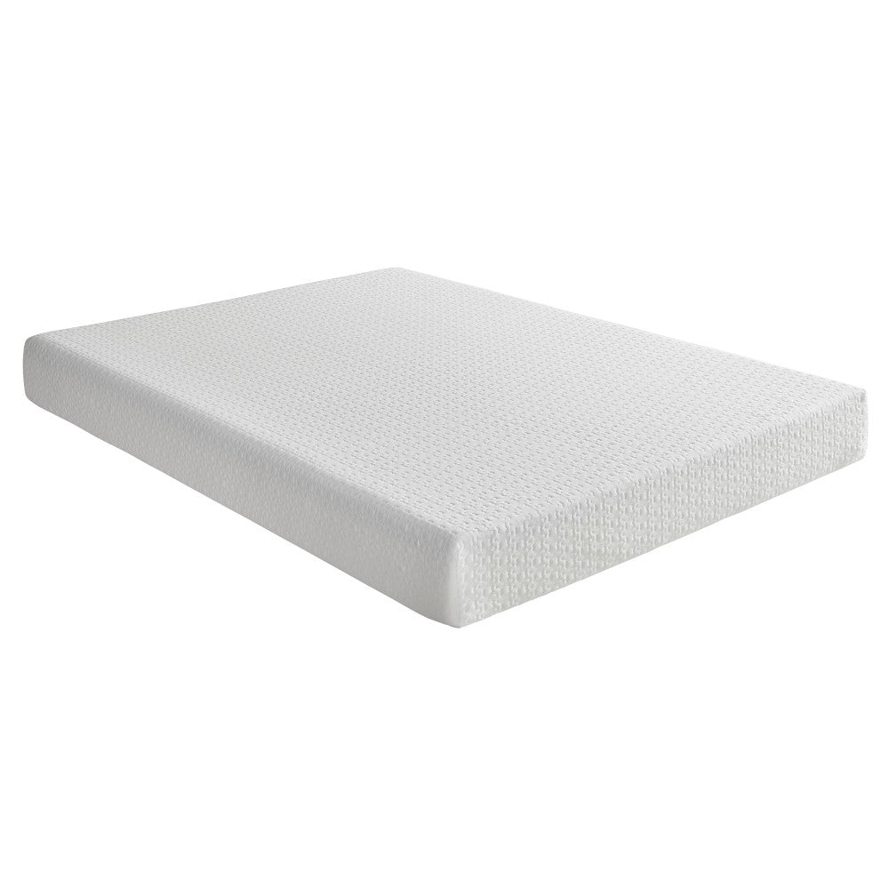 8-inch Full Size Bed Mattress Gel-Infused Memory Foam Mattress, Firm, White, Mattress in a Box