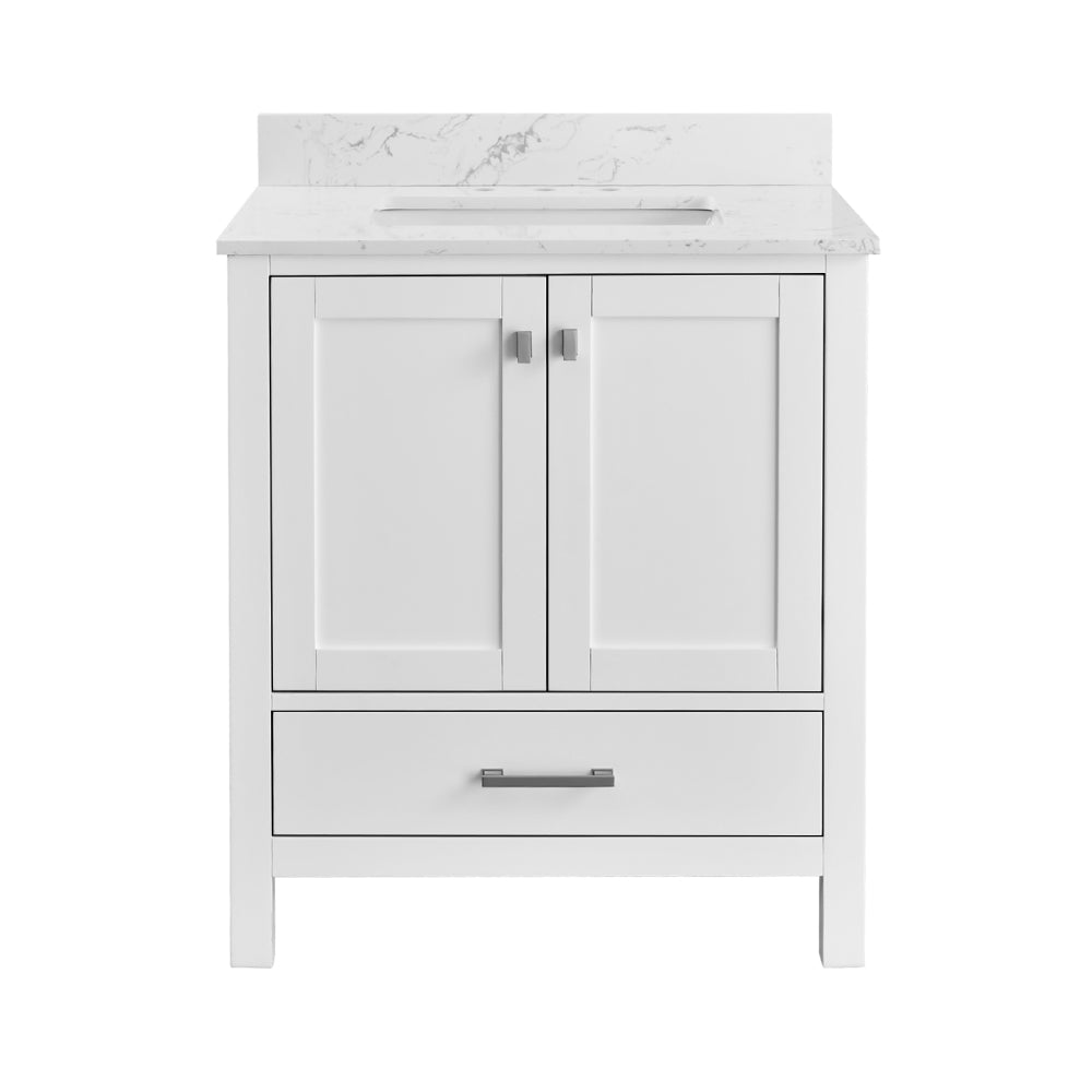 60'' Bathroom Vanity, Freestanding Vanity Top with Single basin Solid Wood Frame Bathroom Storage Cabinet