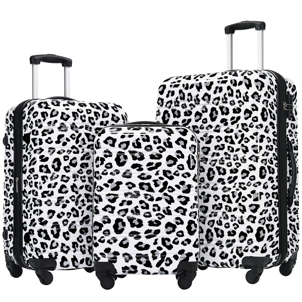 3 Piece Luggage Set Hardside Spinner Suitcase with TSA Lock 20" 24' 28" Available