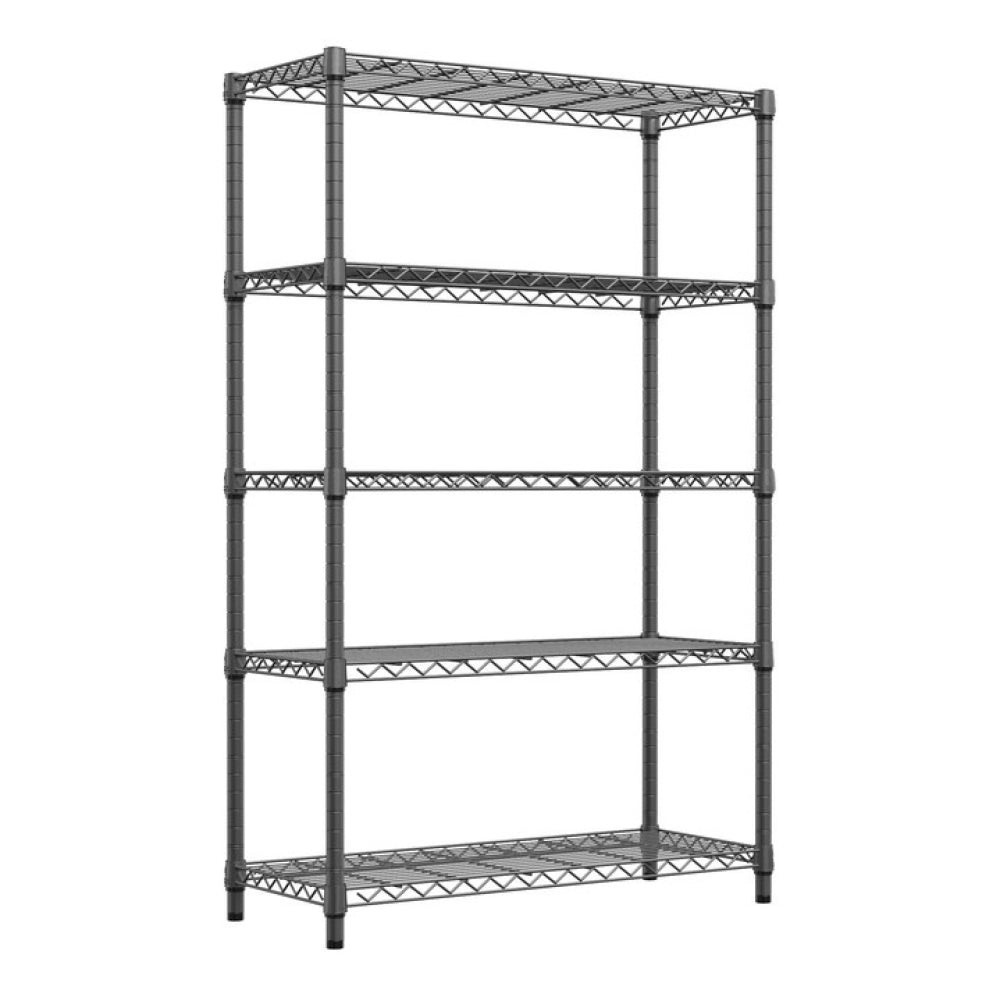 Steel Storage Shelving 6-Tier Utility Shelving Unit with Wheels, Steel Organizer Wire Rack for Home,Kitchen,Office,Garage,17.7" D x 47.2" W x 76.7" H-Chrome