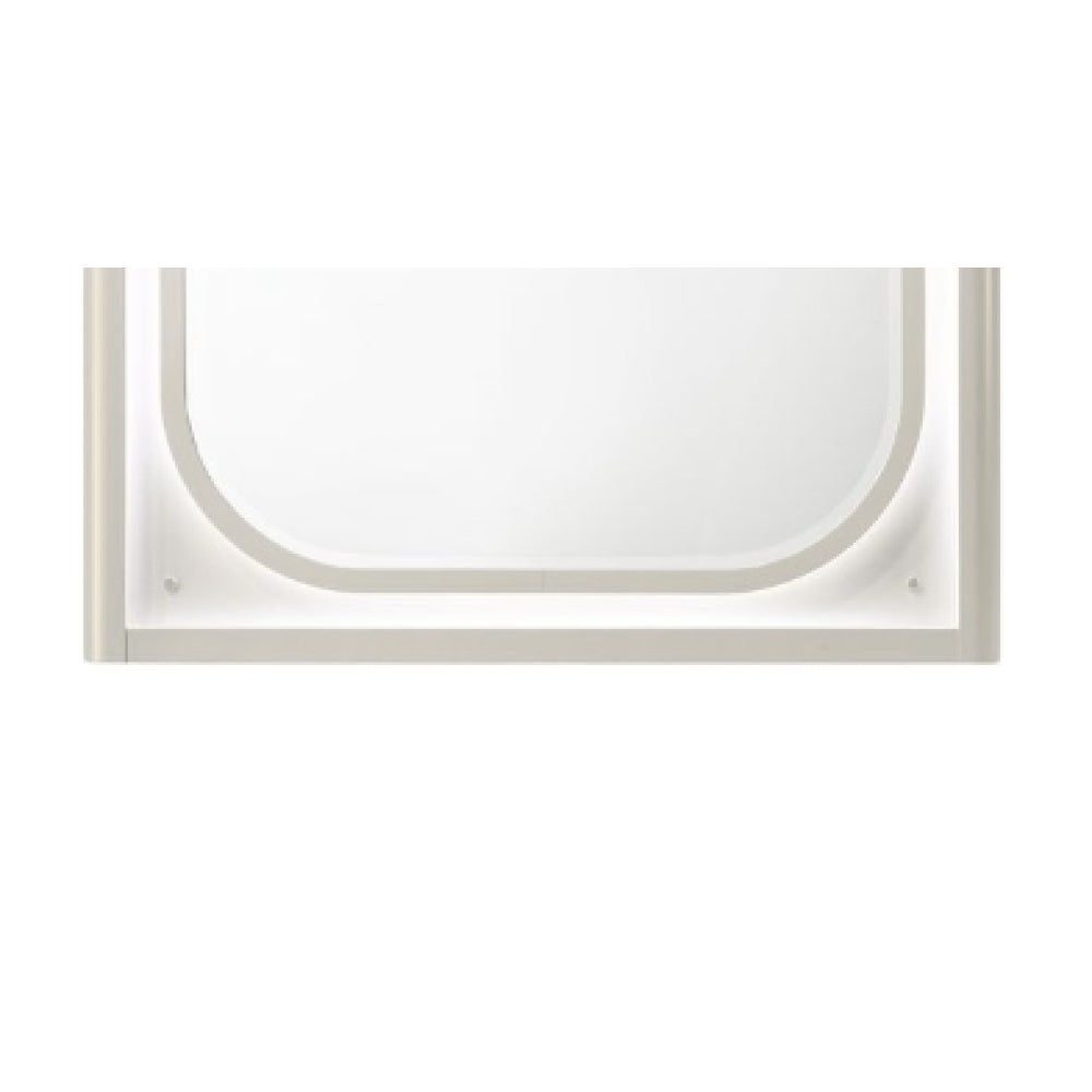 Laveda Pearl White Finish Mirror w/LED