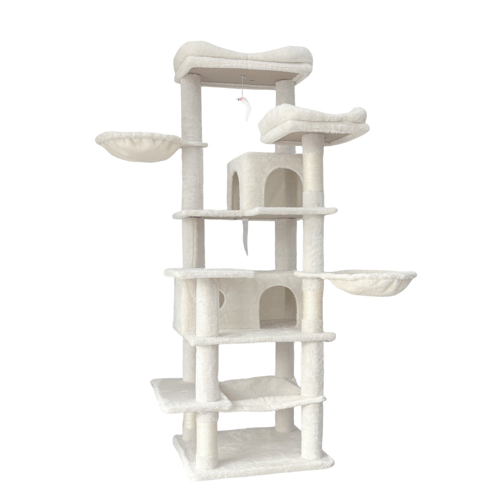 68 Inches Multi-Level Large and Tall Cat Tree beige