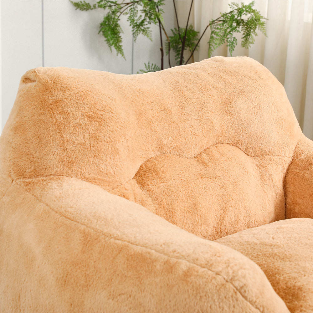 Bean Bag Chair, Bean Bag Sofa Chair with Armrests Stuffed High-Density Foam, Lazy Sofa Comfy Chairs BeanBag Chair for Adults in Living Room,Bedroom Reading