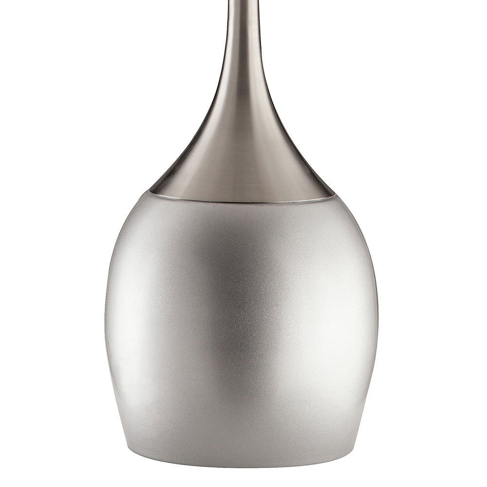 Droplet Silver Empire Shade Urn Table Lamp (Set of 2)