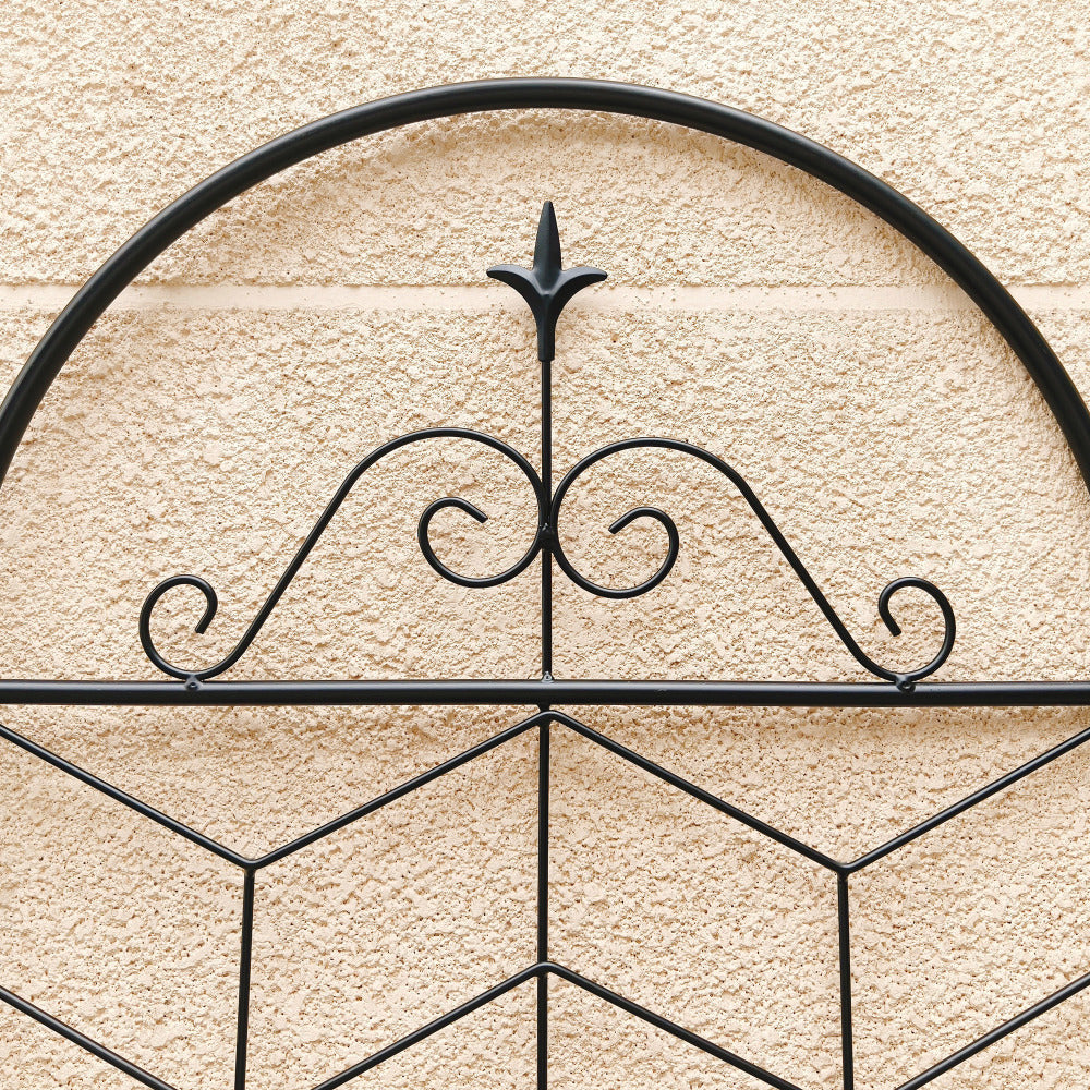 2 Pack Metal Garden Trellis 71" x 19.7" Rustproof Trellis for Climbing Plants Outdoor Flower Support Black