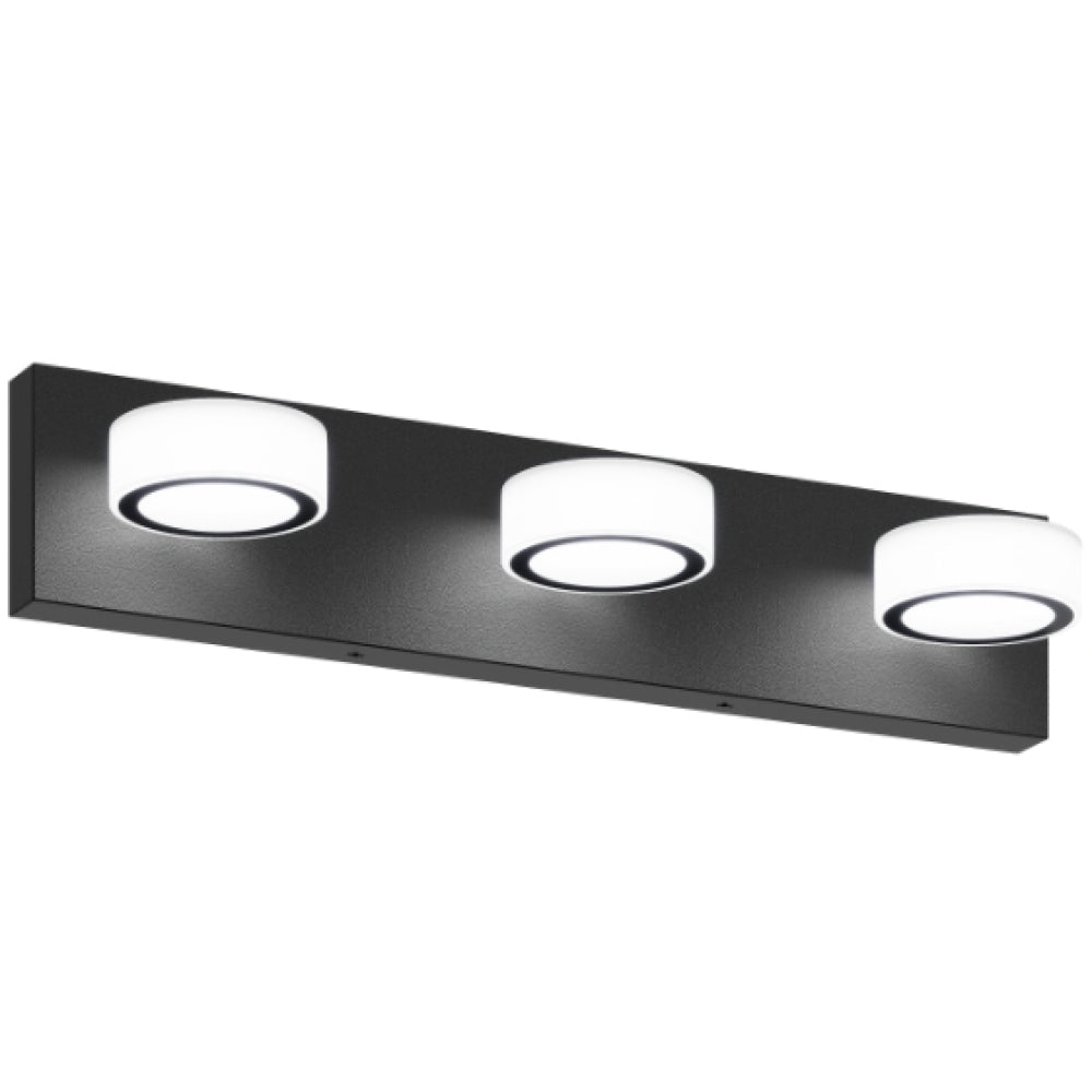 (Same as W1340110595/L2010) 45" Modern 6-Light LED Vanity Light, Sleek Black Bathroom Wall Light Fixture for Mirror, Shower, and Bathroom Decor