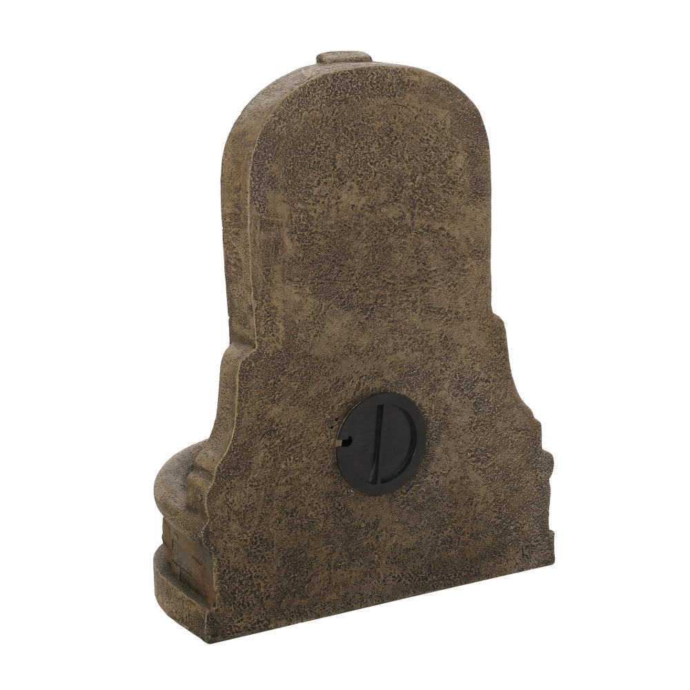 29" High BAGWELL FOUNTAIN Outdoor Weather Resistant Floor Fountain,Stone Gray