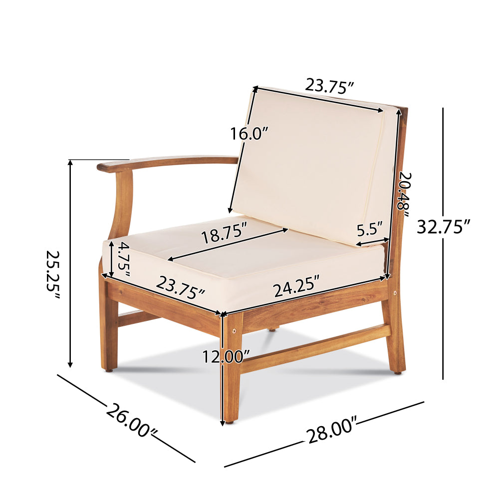 PERLA 6-PCS SOFA SET, CREAM