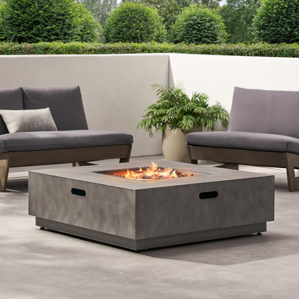 SQUARE Iron FIRE PIT-50 000 BTU