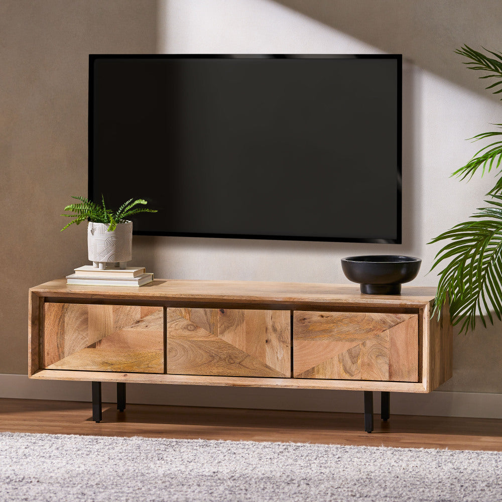 WOODEN & IRON TV-BOARD