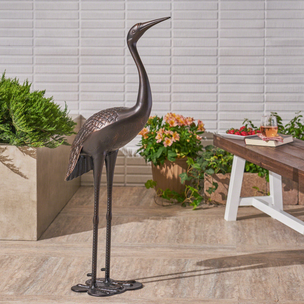 Sunny Outdoor 39 Inch Aluminum Crane, Shiny Copper