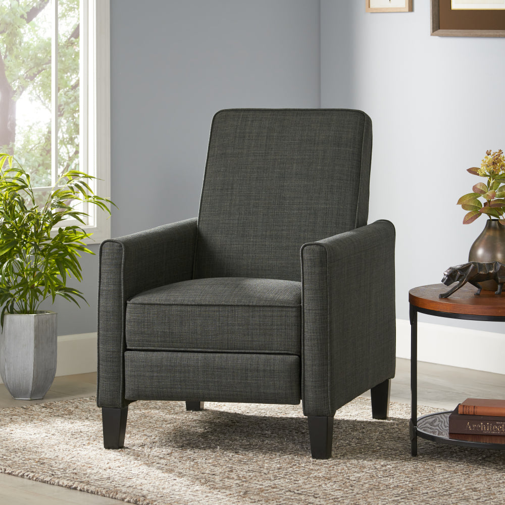 Light Beige Linen Push Back Chair for Elegant Home Décor