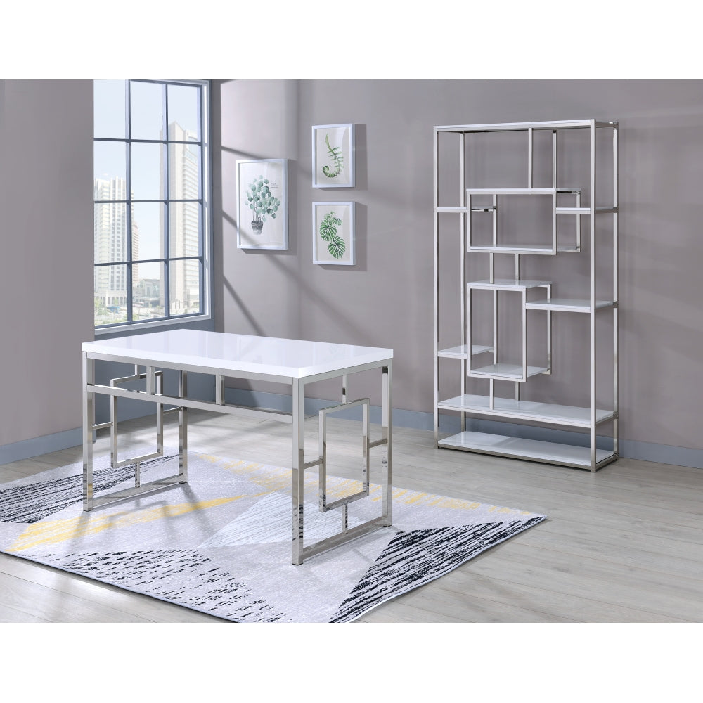 Alize - Bookcase And Desk - White