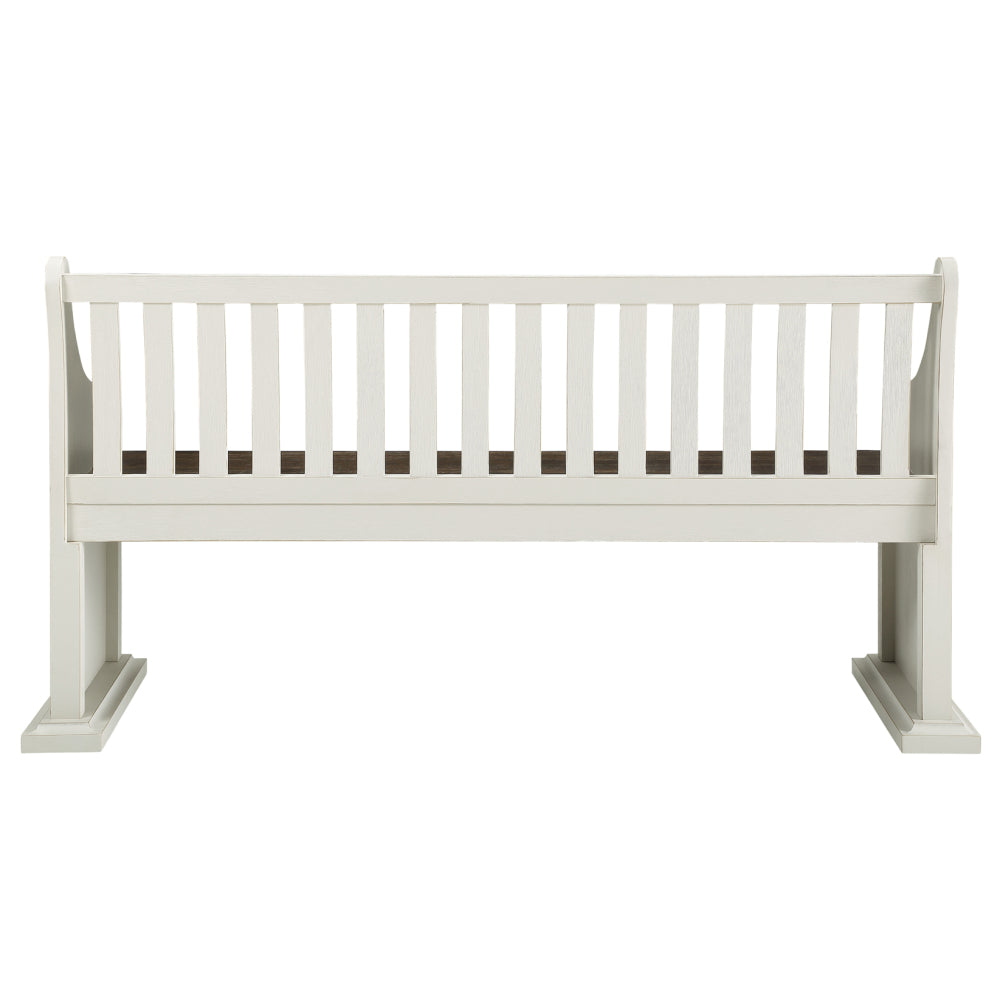Joanna - Bench With Back - White
