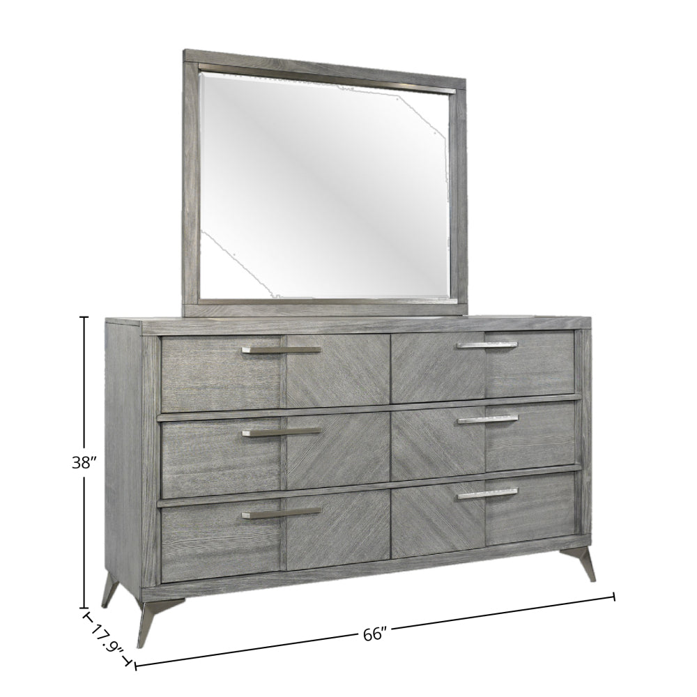 Gray Landscape Mirror