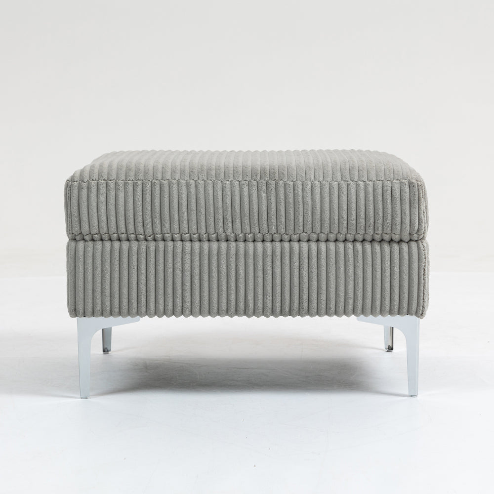 Modular Sofa Single Armrest Backrest Module for Modular Sectional Sofa Couch Side Armrest, Gray
