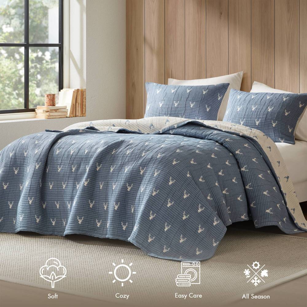 3 PCS King/Cal King Coverlet Set