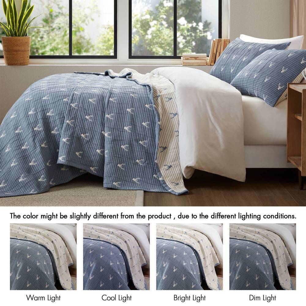 3 PCS King/Cal King Coverlet Set