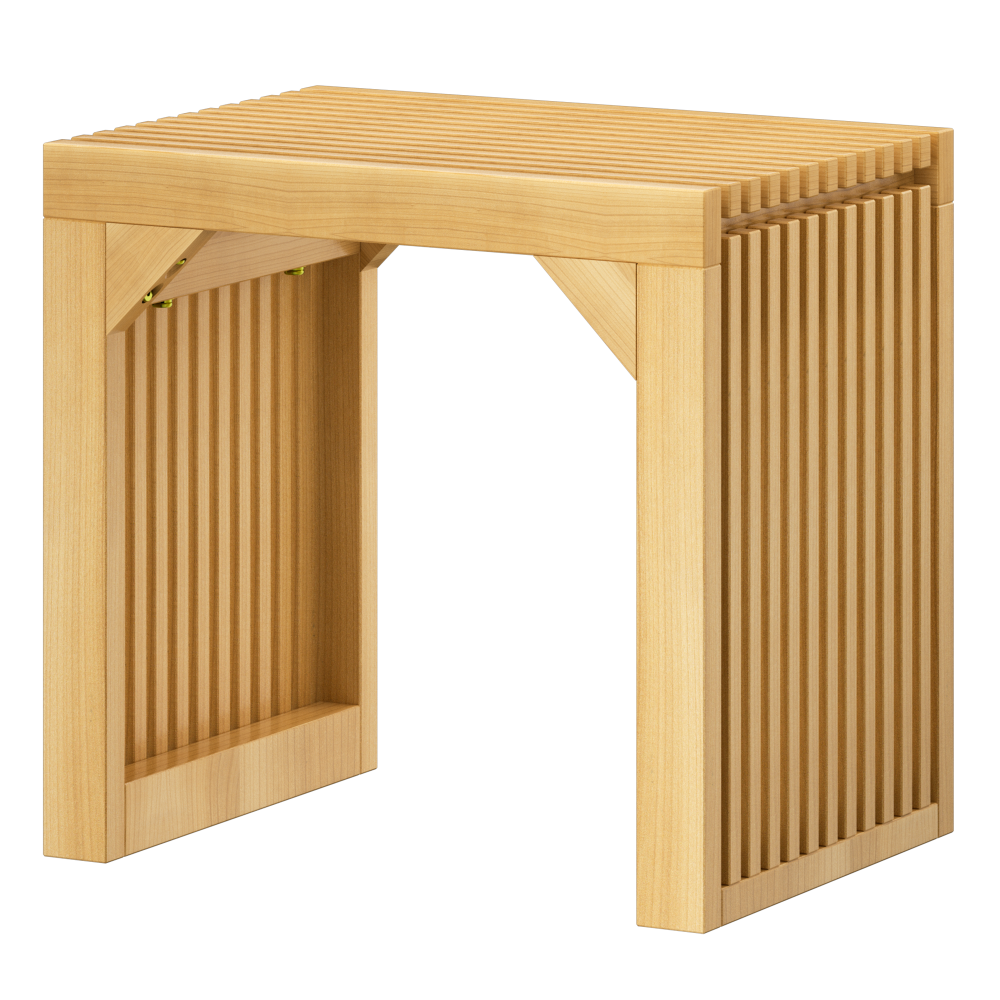 35" Solid Wood Bench Nature for Entryway, Living Room, Kitchen