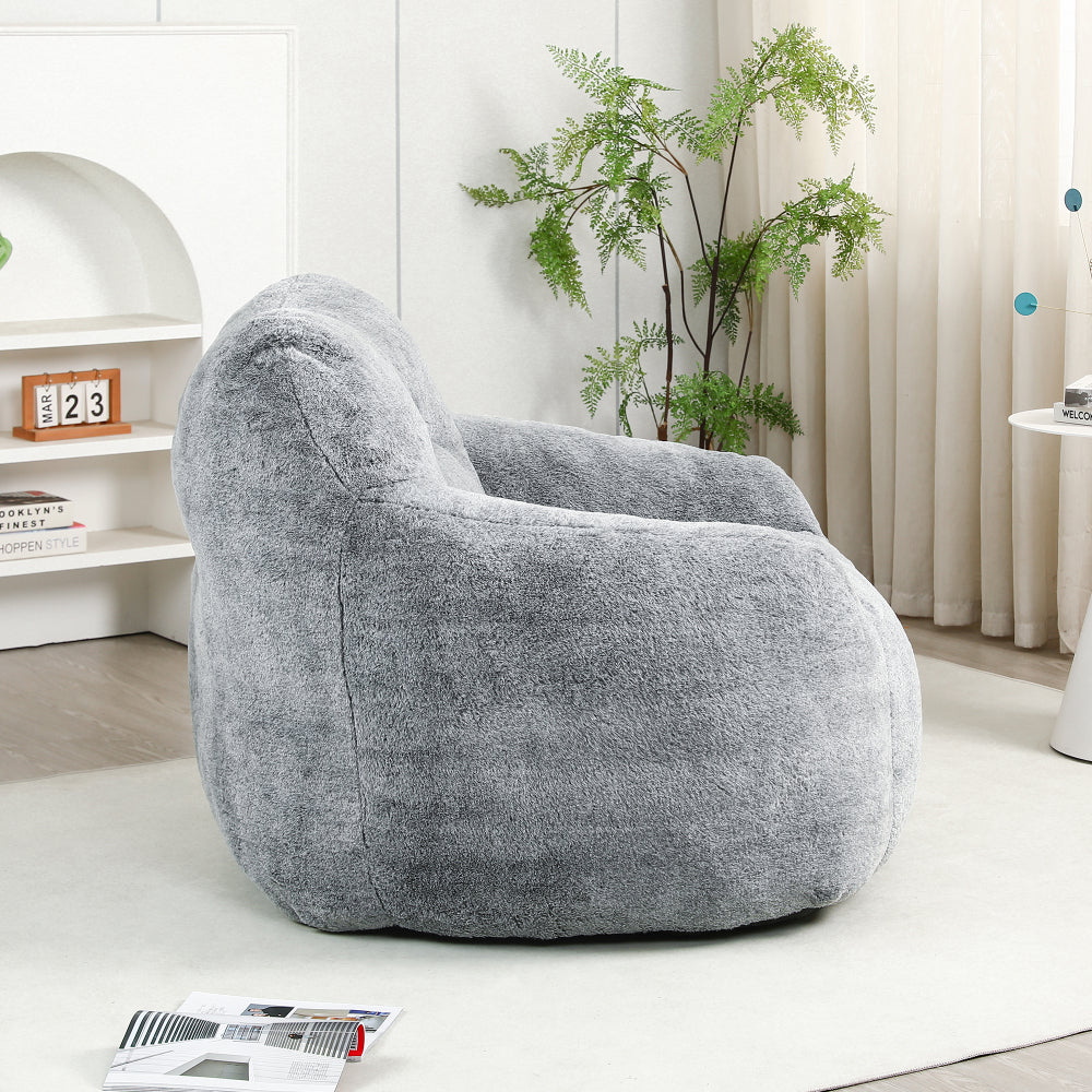 Bean Bag Chair, Bean Bag Sofa Chair with Armrests Stuffed High-Density Foam, Lazy Sofa Comfy Chairs BeanBag Chair for Adults in Living Room,Bedroom Reading