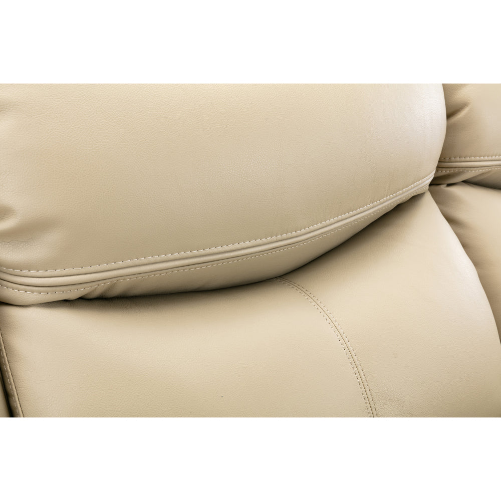 1+2+3 Manual recliner loveseat reclining sofa set, Cream