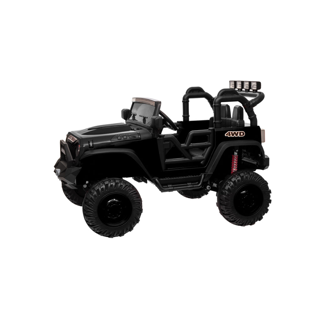 24V 9Ah Ride on Toy for Big Kids, 2-Seater Powered Ride-on Truck Car with Remote,black