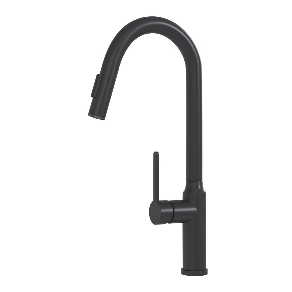 Bothwa Home 18.83" CUPC Certified Pull-down Kitchen Faucet (Matt Black Finish)