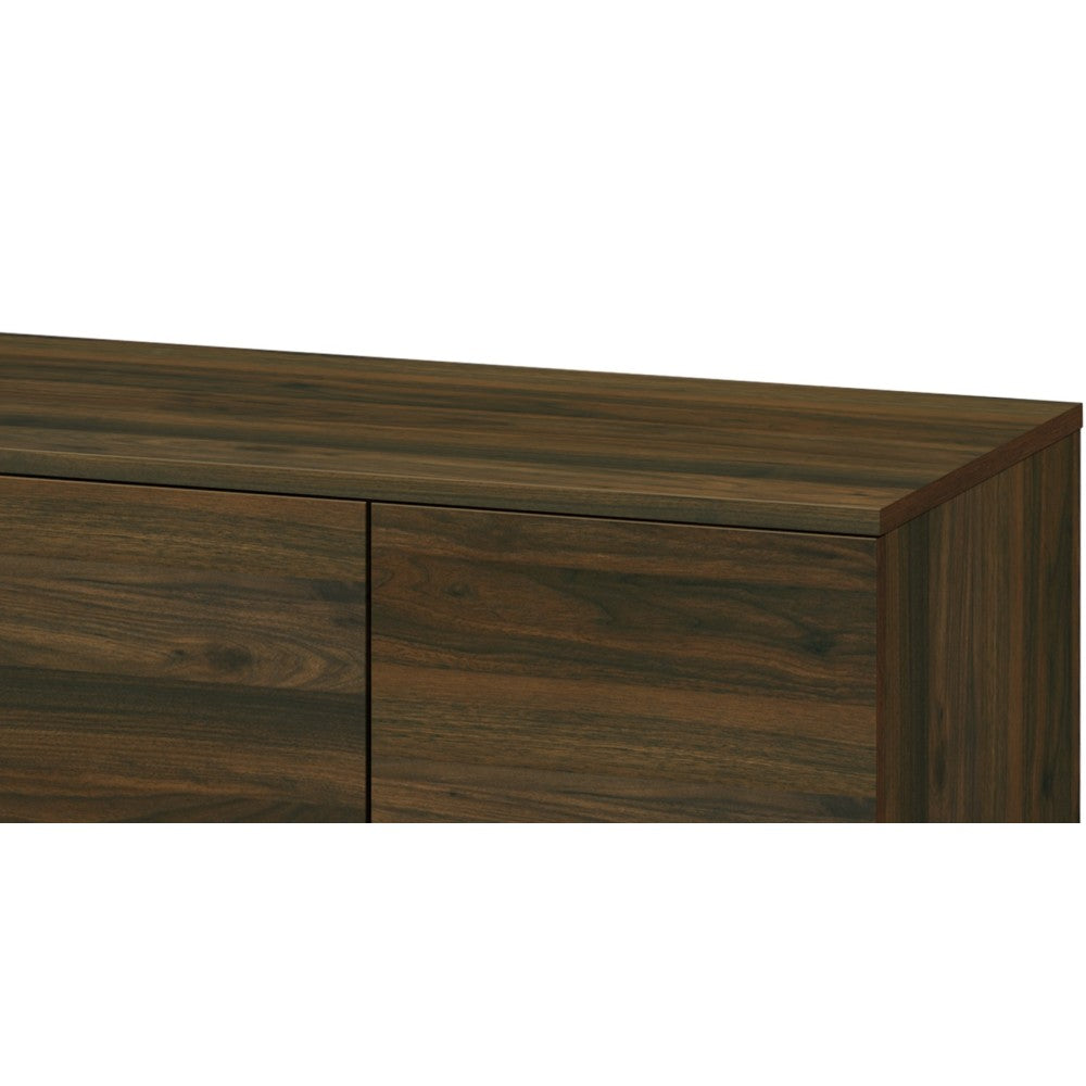 Amidon TV Stand for TVs up to 47.3", with 2 Storage Shelves& 1 Cabinet, Modern Entertainment Centre for TV in Living Room in Walnut