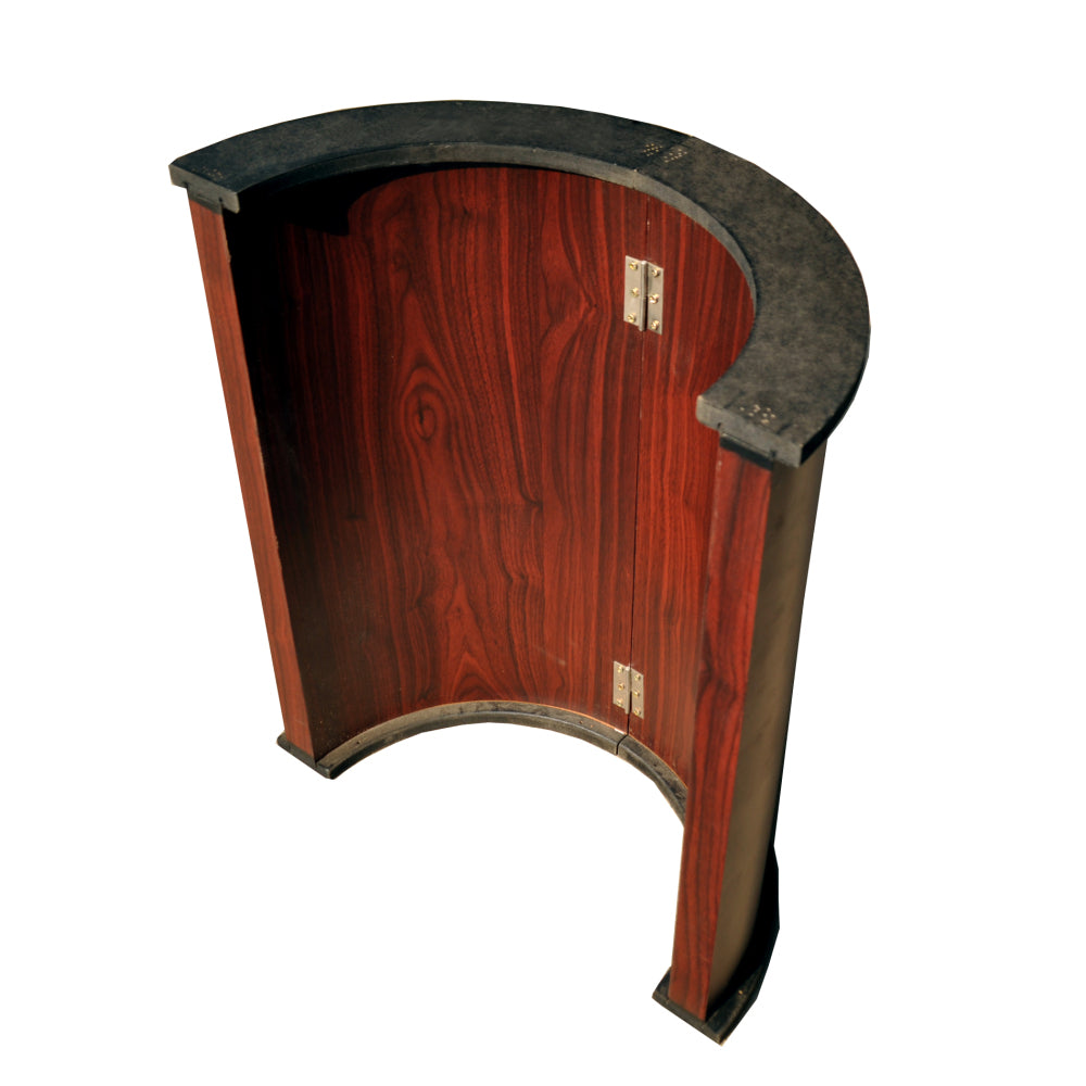 96" Poker Table for 10 Players with Speed Cloth Wooden Texture Racetrack Luna Legs Model 16365 Blue