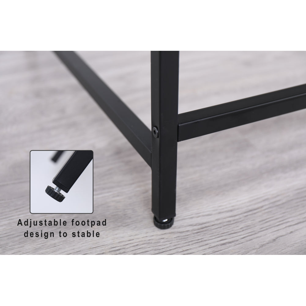 Black Console Table Narrow Modern Entryway Table Small Behind Couch Table Skinny Sofa Table Hallway Table for Living Room Foyer Bedroom Corridor Office